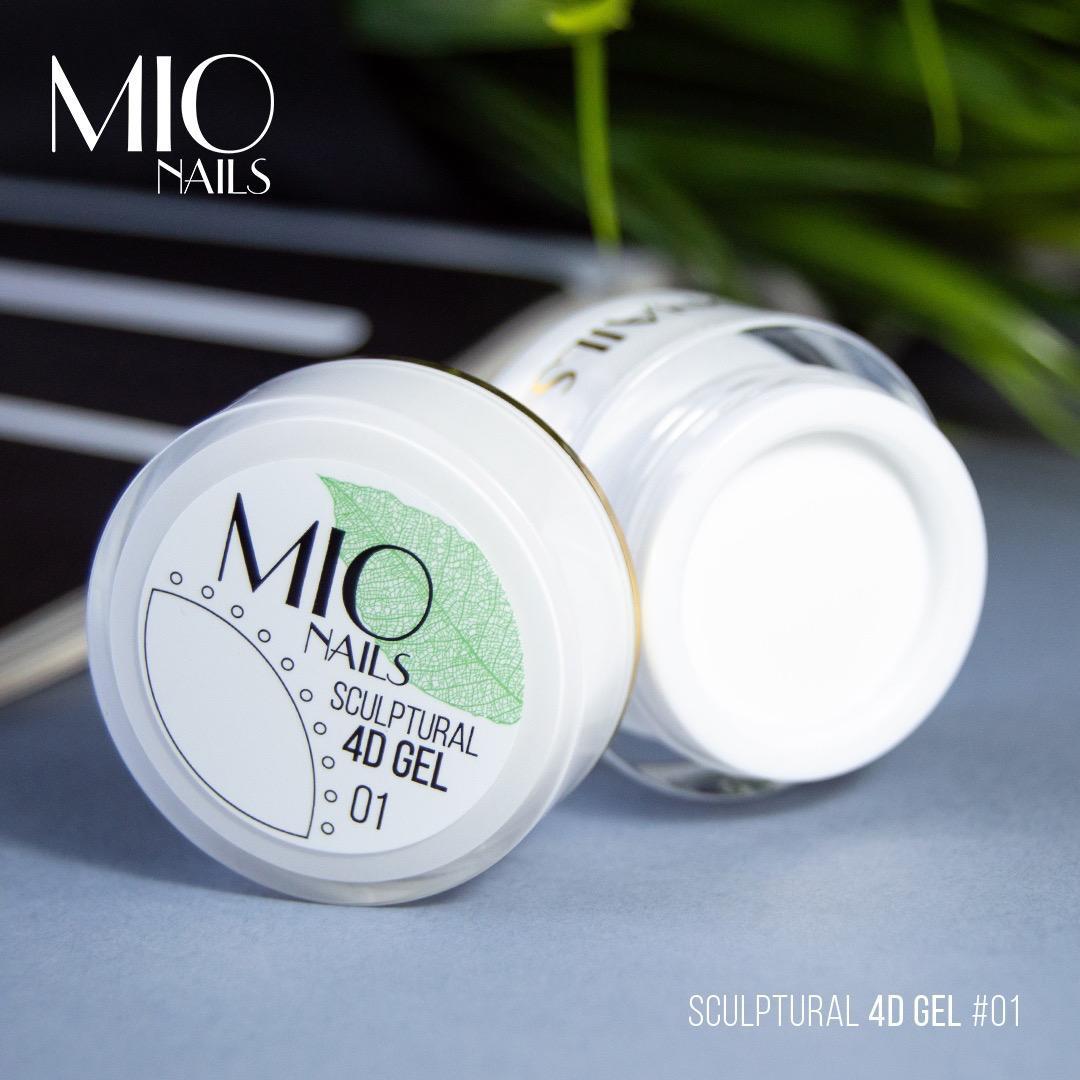 4D Gel (Пластилин) № 01 белый Mio Nails 5 гр