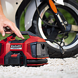 Аккумуляторный/сетевой автомобильный компрессор Einhell Pressito (220V/18V, 90W, шланг 710 мм,  11 Bar), фото 4