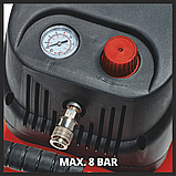 Компрессор Einhell TC-AC 200/24/8 OF (220V, 1200W, бак 24 литра, 180 л/мин, 8 Bar, безмасляный, манометр), фото 3