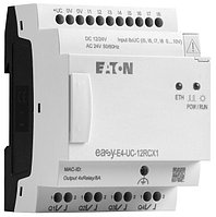 Программируемый логический контроллер EASY-E4-AC-12RCX1, 100_240VAC/VDC, 8DI, 4RO, RTC, Ethernet