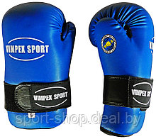 Перчатки накладки Синие Vimpex Sport 1552-2-ITF — Размер XS, перчатки для тхэквондо, перчатки накладки