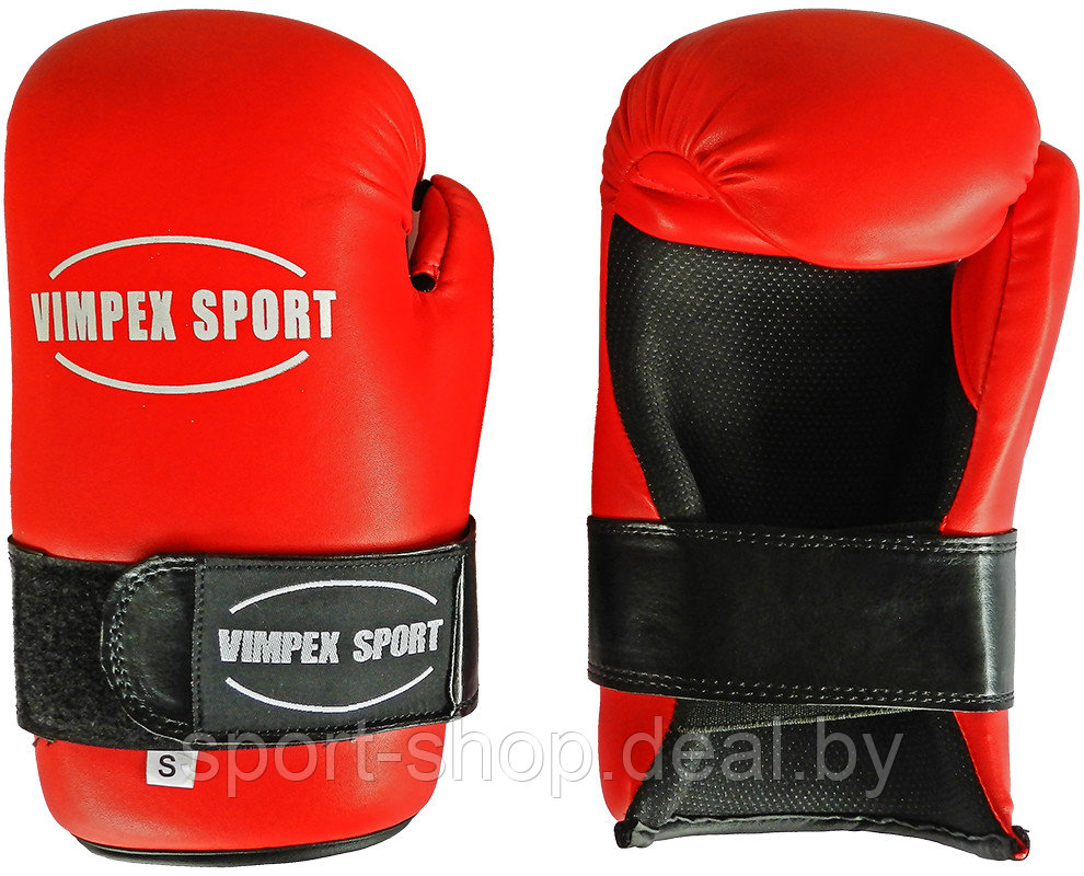 Перчатки накладки Красные Vimpex Sport 1552-2-ITF Размер M, перчатки для тхэквондо, перчатки накладки - фото 3 - id-p168839308