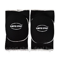 Наколенники волейбольные Черные Vimpex Sport 8600 — Размер L, наколенники мягкие, наколенники спортивные