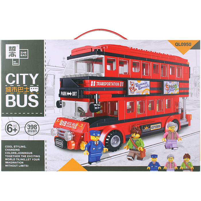 Конструктор "City bus" 398 деталей - фото 1 - id-p168848050