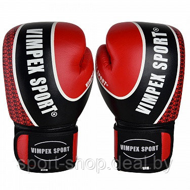 Боксерские перчатки Красные Vimpex Sport 3034 14oz, перчатки для бокса, перчатки 14 унций, перчатки боксерские - фото 1 - id-p168840277