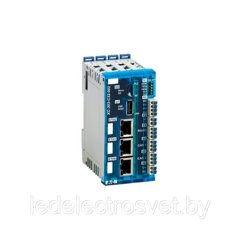 Программируемый логический контроллер XC-303-C32-002, 24VDC, 4DI, DO, Ethernet, RS232, RS485, USB, CAN,