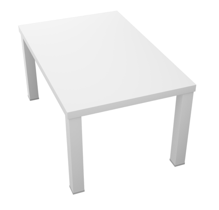 Кофейный столик 90х55 (Белый) - фото 2 - id-p6900735