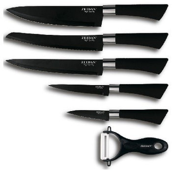 Z-3086 Набор ножей 6пр черный ZEIDAN