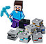 Детский конструктор JLB Minecraft 3D90 Приключения в шахтах, фото 4