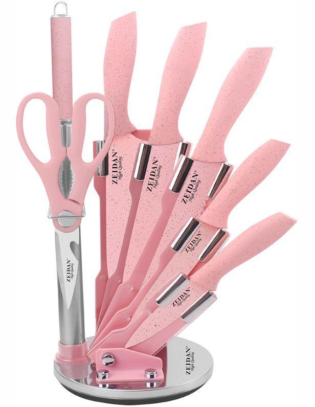 Z-3108 розовый Набор ножей ZEIDAN