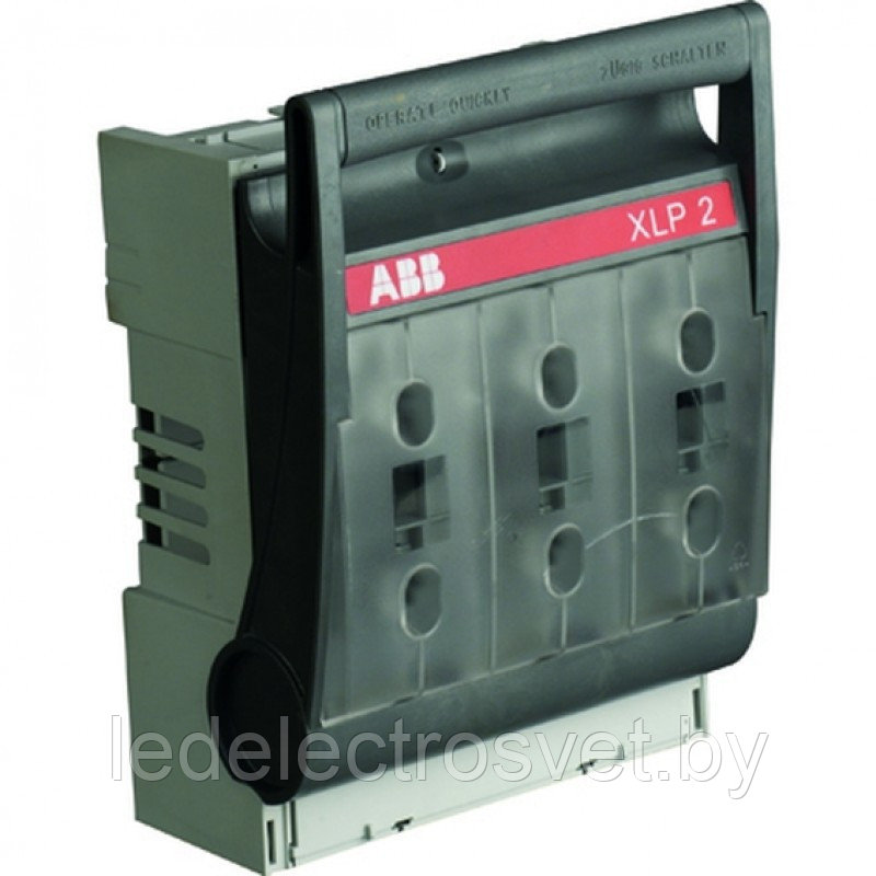 Выключатель нагрузки для предохранителей XLP2-6BC гориз., 400А, размер 2, 3P, мостовые зажимы