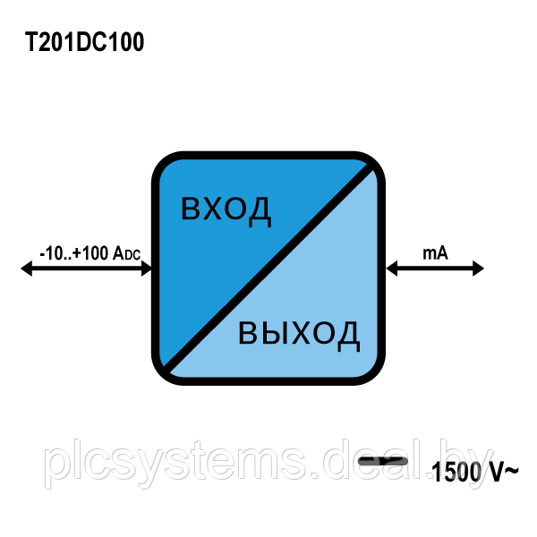 Пассивный преобразователь тока T201DC100 SENECA - фото 2 - id-p168840181