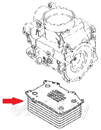 7421703158 Радиатор масляный - фото 2 - id-p168853939