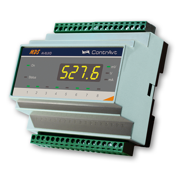 MDS AI-8UI Модули ввода аналоговых сигналов тока и напряжения - фото 1 - id-p168856370