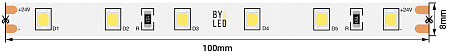Светодиодная лента Byled PRO SMD2835, 60 LED/m, 4.8W/m, 24V , IP20, Цвет:
