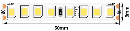 Лента светодиодная Byled PRO 2835, 160 LED/м, 14,4 Вт/м, 24В, IP20