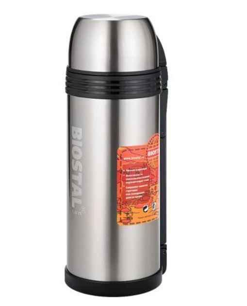 Вакуумный термос для напитков чая кофе Biostal NGP-1800P нержавейка 1,8л