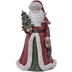 Новогодняя статуэтка "Дед Мороз с елкой" 8x8x13 см 530818