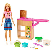 Игровой набор Кукла Барби Кухня GHK43, фото 1