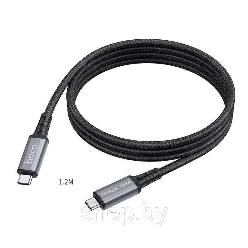 Кабель Hoco US01 Type-C to Type-C USB3.1 GEN2 1,2 м цвет:черный - фото 2 - id-p168862879