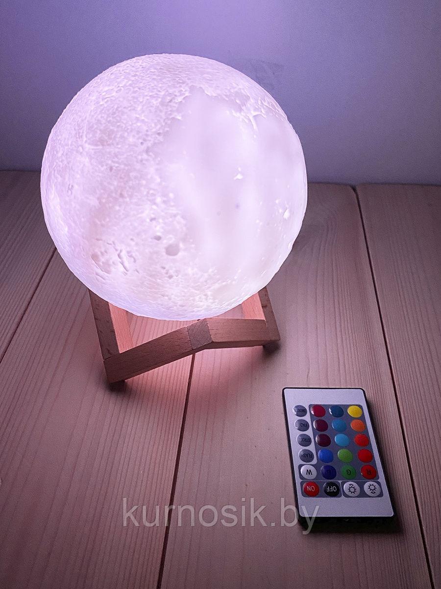 Ночник светильник 3D Луна18 см на подставке - фото 2 - id-p168863718