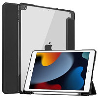 Защитный чехол книжка Acrylic TPU Case с креплением для стилуса черный для Apple iPad 10.2