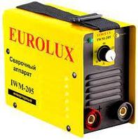 Сварочный инвертор Eurolux IWM205 (220V, 10-205A, 85В, потр. мощность 6,9 kW, вес 3,3 Кг)