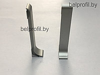 АЛЮМИНИЕВАЯ заглушка ( пара ) к плинтусу ПЛ-60 серебро, фото 1