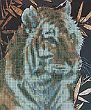 Алмазная мозаика на подставке 21х25 см. Тигр, фото 2