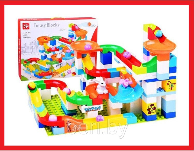 188-433 Конструктор Kids Home Toys, 139 деталей, крупные детали, для малышей аналог Lego Duplo - фото 1 - id-p168879956