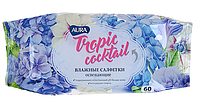 Освежающие влажные салфетки AURA Tropical Cocktail, 60 шт