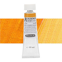 Акриловая краска Akademie 60 мл, цвет cadmium yellow hue deep №228