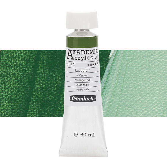 Акриловая краска Akademie 60 мл, цвет leaf green №552, фото 1