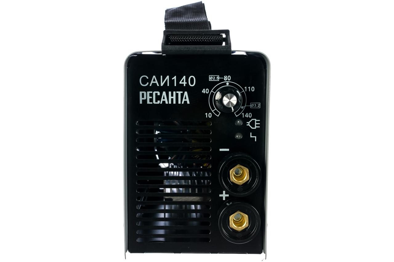 Инверторный сварочный аппарат РЕСАНТА САИ-140 (220V, 10-140A, 75 В, потр. мощность 4,4 kW, вес 4,02 Кг) - фото 2 - id-p168900495