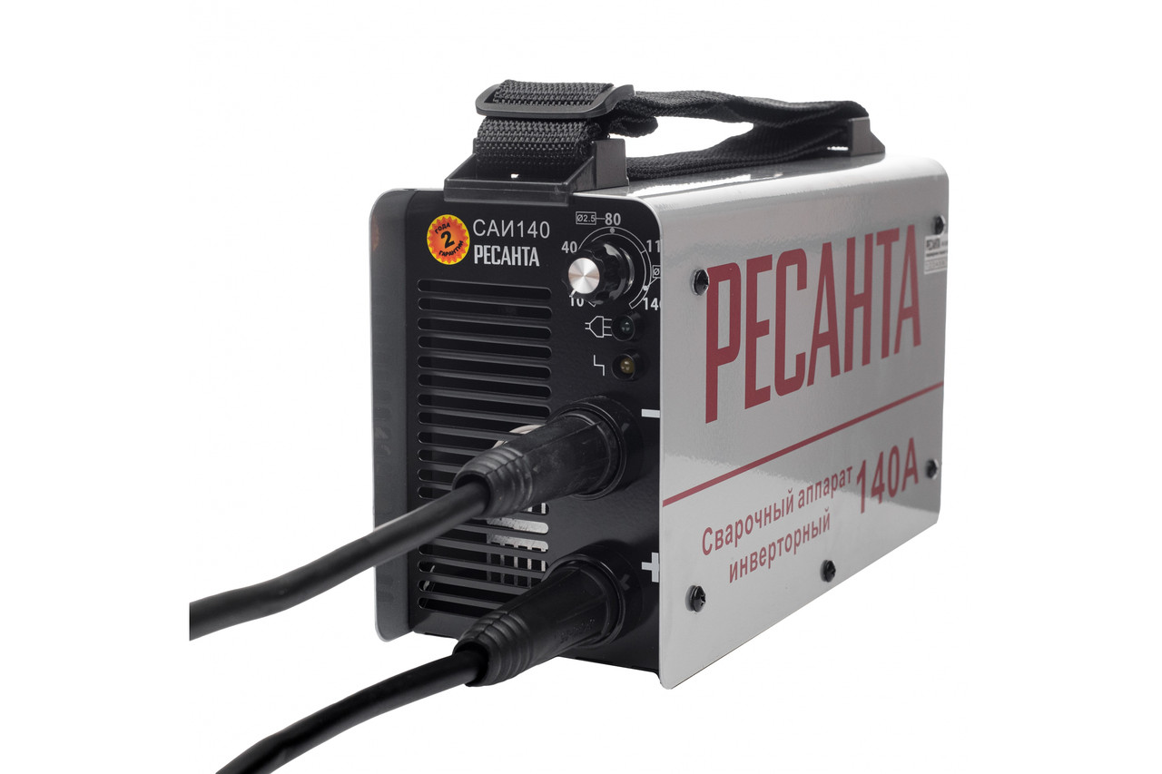 Инверторный сварочный аппарат РЕСАНТА САИ-140 (220V, 10-140A, 75 В, потр. мощность 4,4 kW, вес 4,02 Кг) - фото 4 - id-p168900495