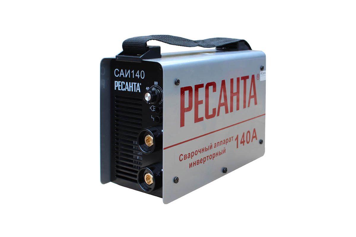 Инверторный сварочный аппарат РЕСАНТА САИ-140 (220V, 10-140A, 75 В, потр. мощность 4,4 kW, вес 4,02 Кг) - фото 1 - id-p168900495