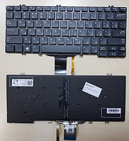 Клавиатура для ноутбука Dell Latitude 7380, черная, с подсветкой