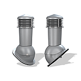 Вентиляционный выход неизолированный Wirplast WiroVent Normal PLUS 125 (K88) для битумной кровли, фальцевой, фото 2