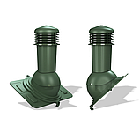Вентиляционный выход неизолированный Wirplast WiroVent Uniwersal PLUS 125 (K91) для металлочерепиц, профнастил, фото 5
