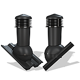 Вентиляционный выход неизолированный Wirplast WiroVent Tile PLUS 125 (K97) для керамической черепицы, для ЦПЧ, фото 2