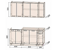 Кухня Интерлиния Лайт 1,7-60