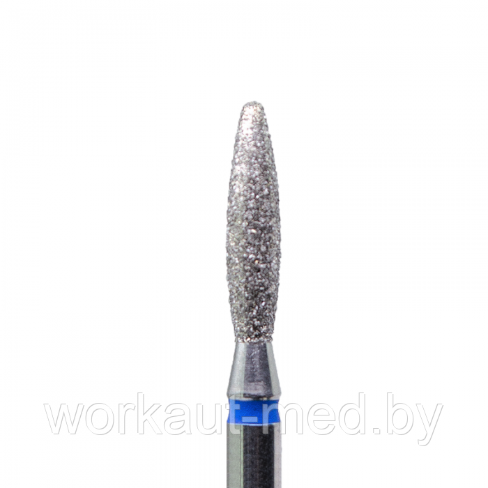 Фреза алмазная Пламя тупое (синяя) D - 2.3 мм, L - 10.0 мм - фото 1 - id-p168910541