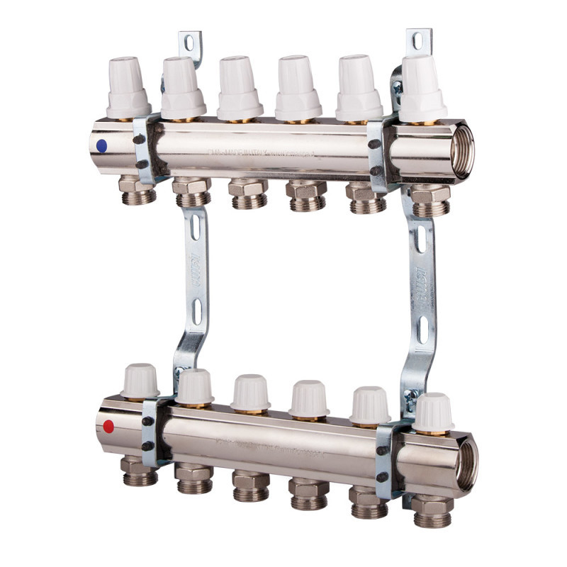 Коллектор ICMA со встроенными расходомерами 1'' X8