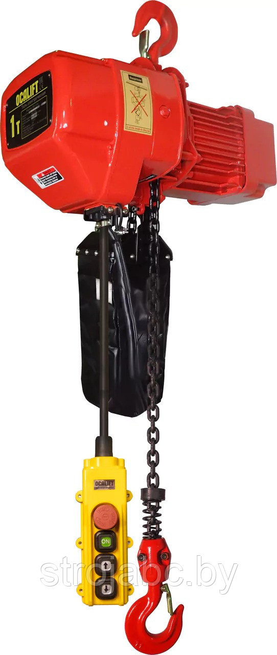Таль электрическая стационарная OCALIFT 01-01S 1т 50м скоростная 380В для высотных работ на крюке