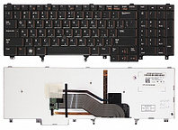 Клавиатура для ноутбука Dell Latitude E6520 черная, с подсветкой, с джойстиком