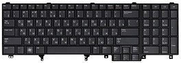 Клавиатура для ноутбука Dell Latitude M4600 черная, без подсветки, с джойстиком