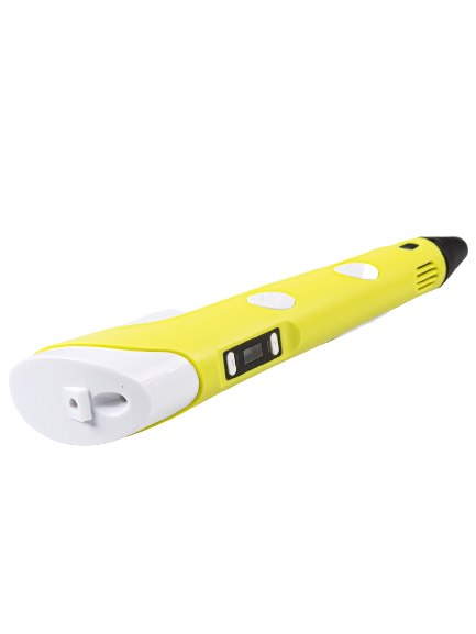 3D ручка Pen-3 с 10 трафаретами желтая 3 поколение - фото 2 - id-p168923232