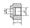 Кран шаровой гидравлический трёхходовой 1/8" L (RSAP 3V) вн.р., фото 2