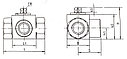 Кран шаровой гидравлический трёхходовой 1/4" L (RSAP 3V) вн.р., фото 4