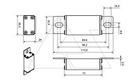 Вставка плавкая -FU/90, 63A, 50kA, 1000VDC, типоразмер 000, тип aR